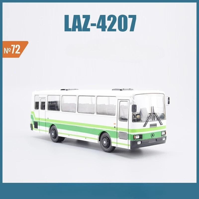 

1/43 Toy Car Soviet Lviv Intercity Bus LAZ-4207 Bus Car Model Finished Product JAVN072 Static Model Boy Toy Gift