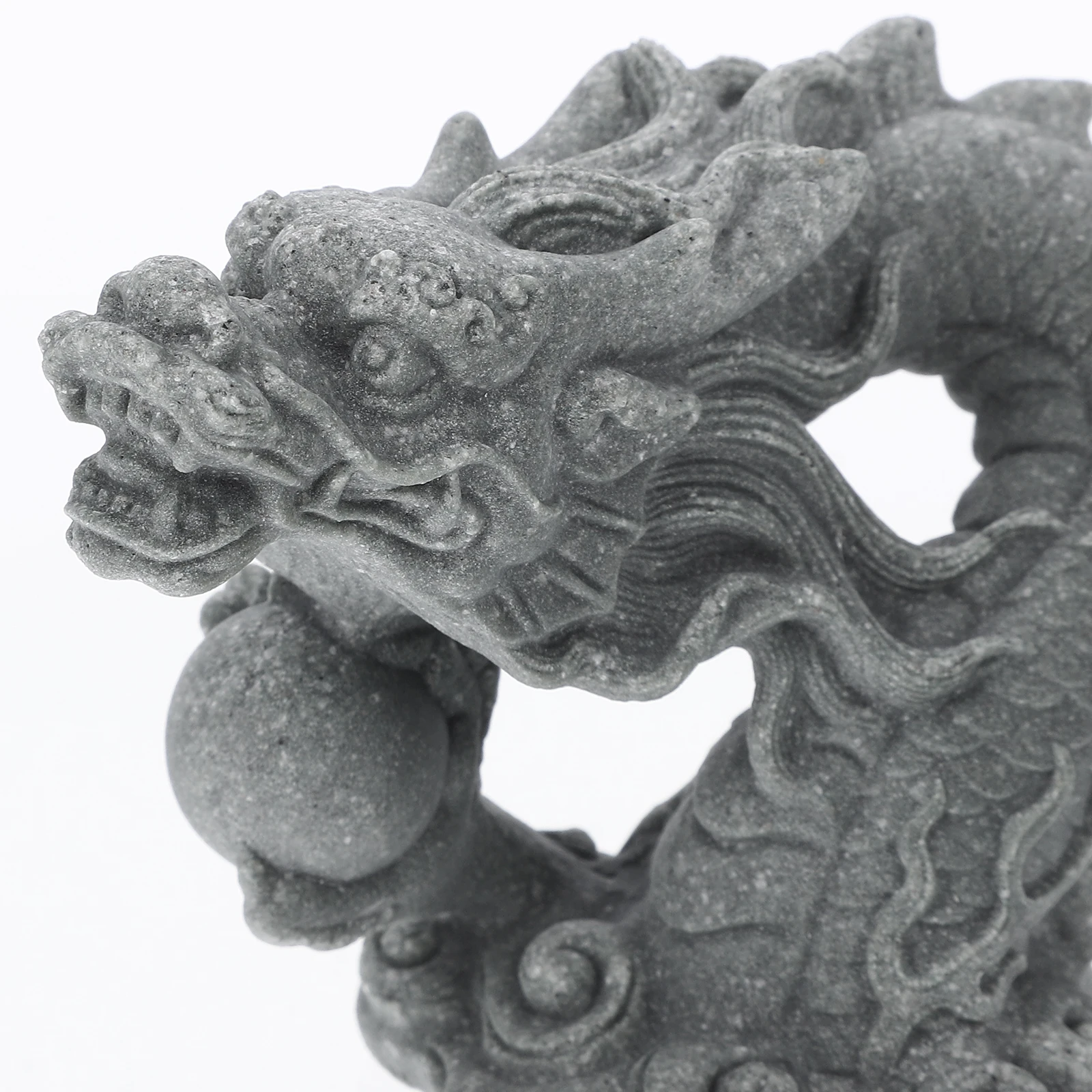 

1 set 1 Set Statue Chinese Ornament Decorative Home Decor Office Tea Pet Gift Sandstone Dragon Sculpture