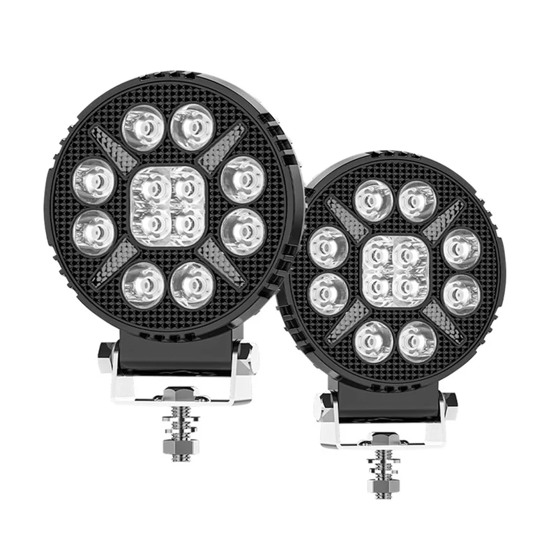 A19Q-4 pouces voiture LED feux de travail ronds feux de jour pour camion ATV UTV SUV moto chariot remorque bateau