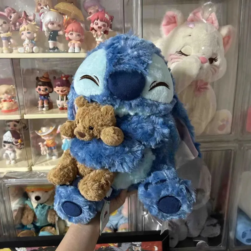 

Disney Curly Stitch Plush High Quality Soft Hugging Barcelona Bear Plush Interstellar Baby Stuffed Pillow For Kid Birthday Gifts