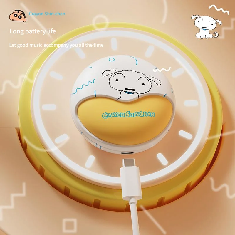 CRAYON SHINCHAN TWS Wireless Bluetooth Earphones In ear earplug headphones Cute portable Sports Listening to Music Study Birthda