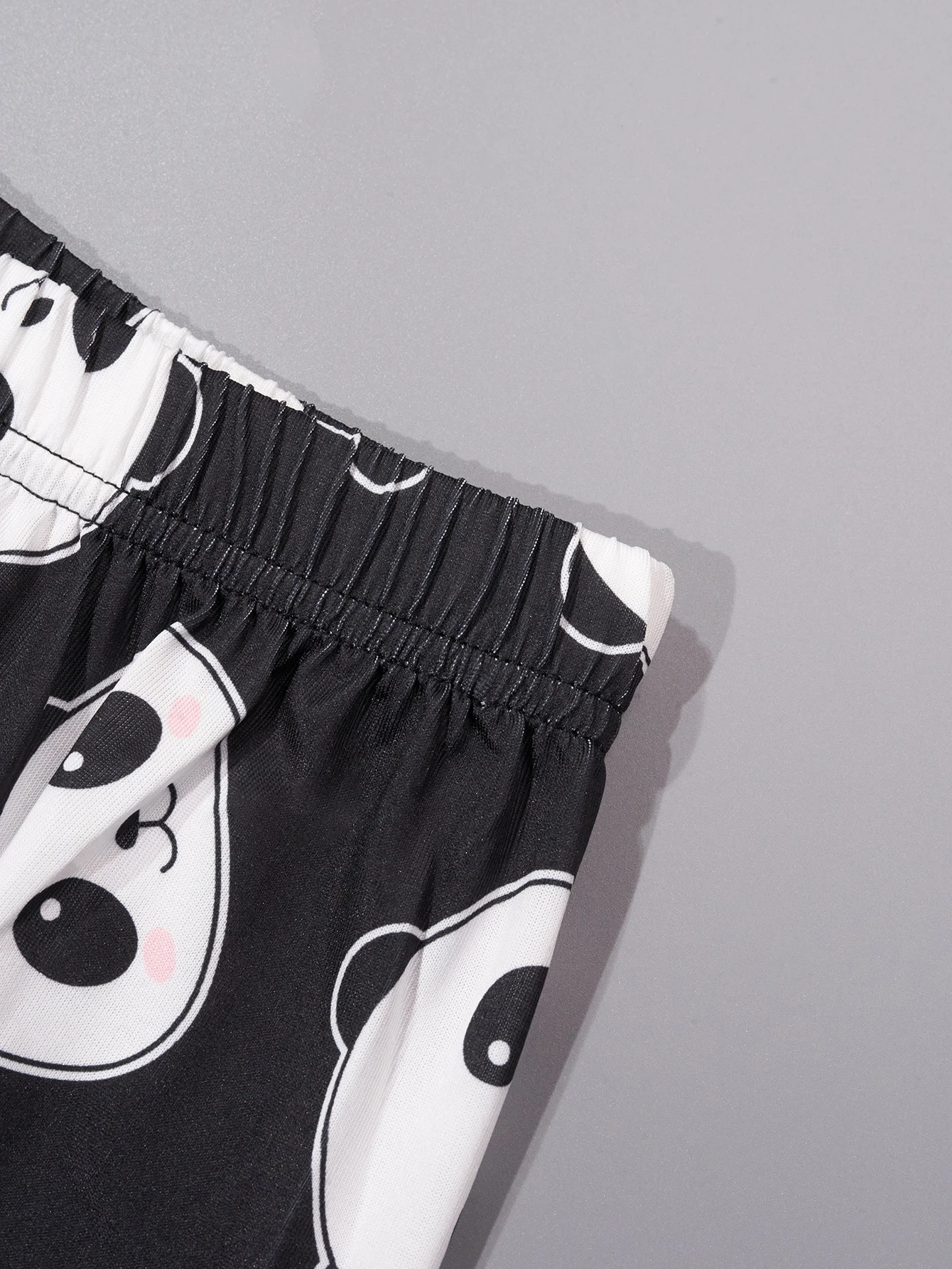 Conjunto de pijama con estampado de Panda para mujer, chaleco sin mangas y pantalones cortos, conjunto de muebles para el hogar, fresco y lindo, Verano