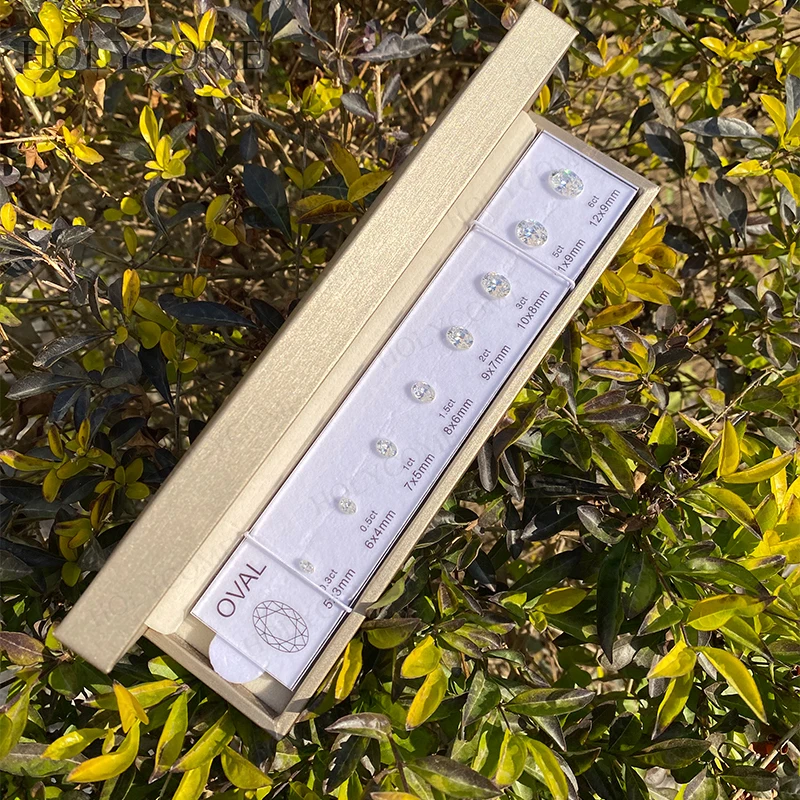 Diamond Size Comparison Set for Jewelry Store High Quality 5A CZ Gemstone Selector 11 Shapes 88 Sizes Carat Range Template Tools