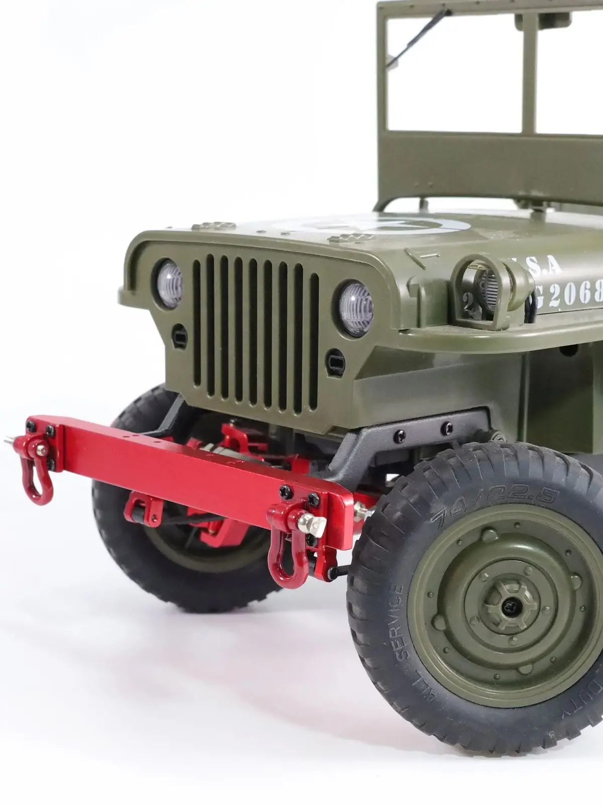 Für JJRC 1/10 C8815 C8835 Willis Retro Militär-Jeep RC Auto Zubehör Metall-Modifikation Upgrade-Accessoires