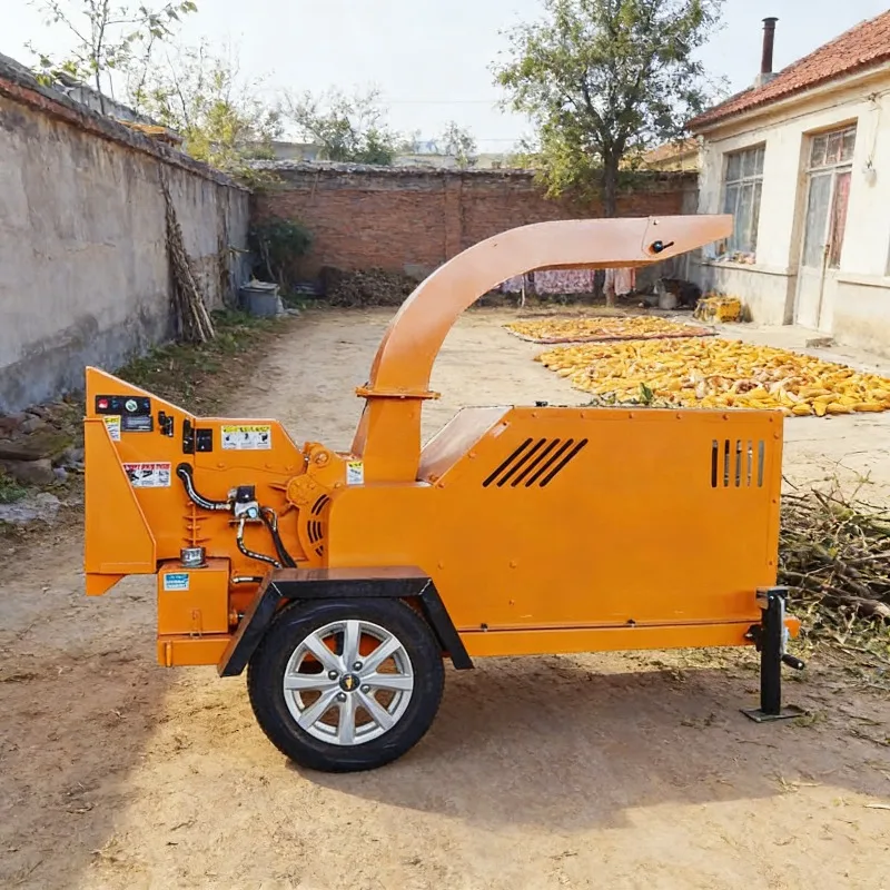 Trituradora de Madera con Motor Diésel para Troncos y Ramas, para Línea de Producción de Pellets de Madera y Aserrín, Personalizable