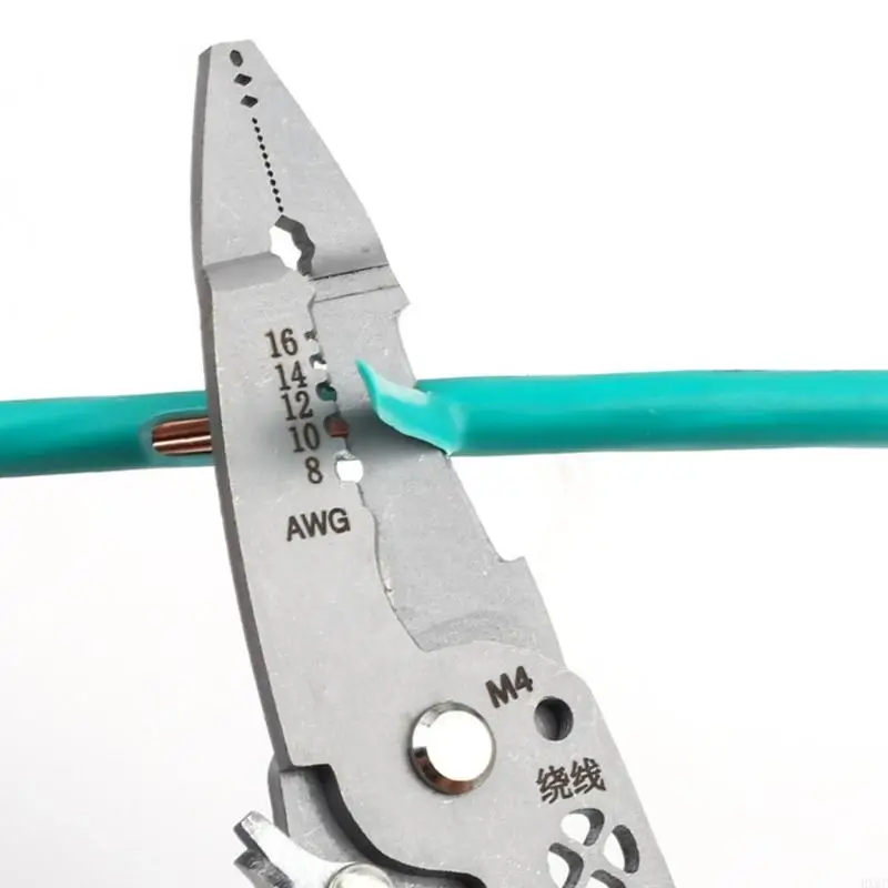 12 in 1 Foldable Wire Stripping Pliers Crimper Cable Cutter Crimping Pliers HX6C