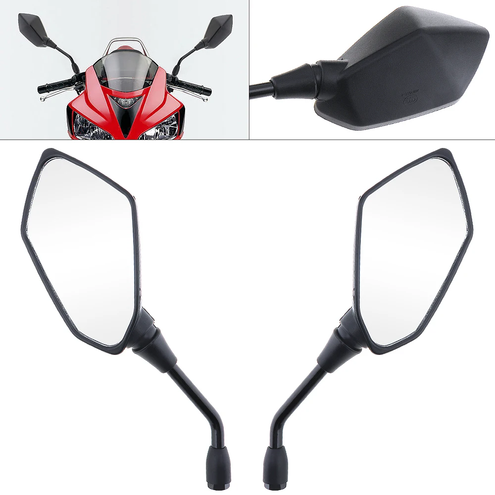 

2Pcs/Lot 10mm Motorcycle Rearview Mirror Side Mirror for Kawasaki Z1000 Z750 ER6 03-11 Z750 04-11 ER- 6N 06-10 ZRX1200 01-08