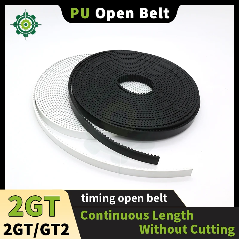 2GT حزام مفتوح GT2 مؤقت اشتعال للطابعة ثلاثية الأبعاد 2GT حزام PU GT2 حزام 2GT 6 مللي متر 9 مللي متر 10 مللي متر 15 مللي متر حزام البولي يوريثين حزام توقيت مفتوح 2GT