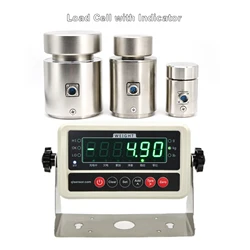 Digital Force Gauge with Load Cell Sensor,Test Force Weight Pressure Push Pull Gauge Dynamometer,Range 5T 10T 20T 30T 50T 100T