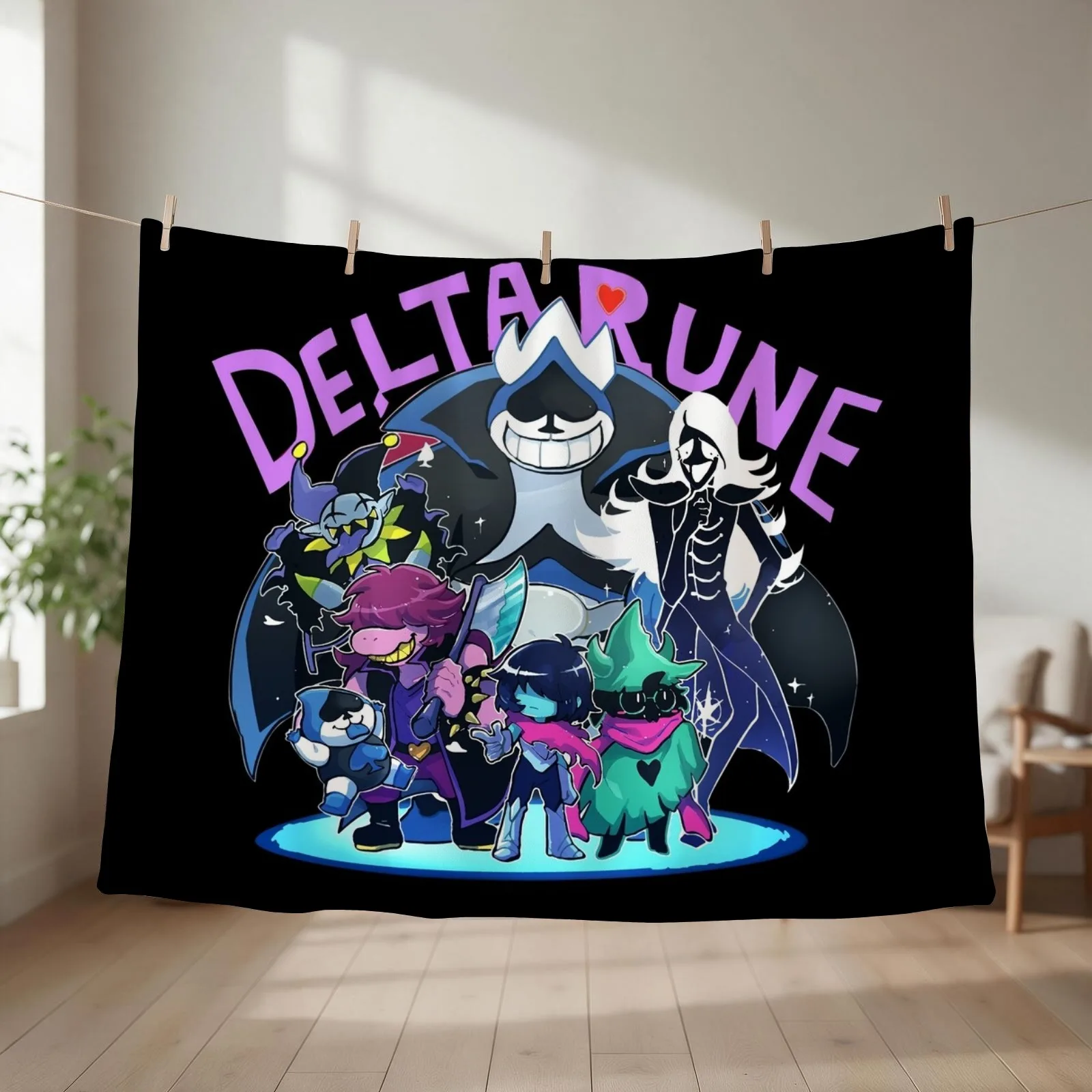 Love Delta Rune Crew Throw Blanket couch cozy soft plush fuzzy picnic outdoor blanket