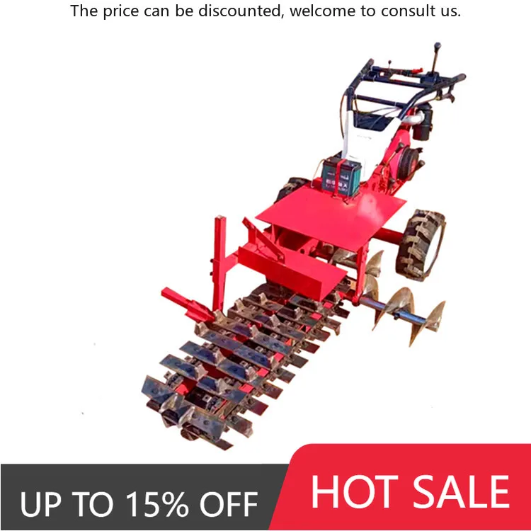 

Farm Hand Push Chain Trencher Mini Cable Chain Trencher Multifunctional Chain Ditch Digger