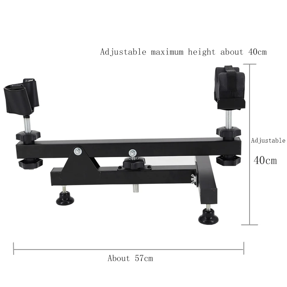 VULPO Tactical Gun Rifle Cleaning&Maintenance&Display Cradle Holder Shot Gun Bench Rest Stand Rifle Holder Steel Shooting Stand