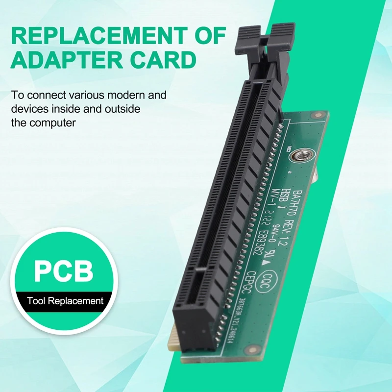 PCI-E 16X Graphic Card Adapter Card for Tiny5 Series Models P330 M920Q M720Q M920X 01AJ940 PCIE16 Riser Card-A07G view 2