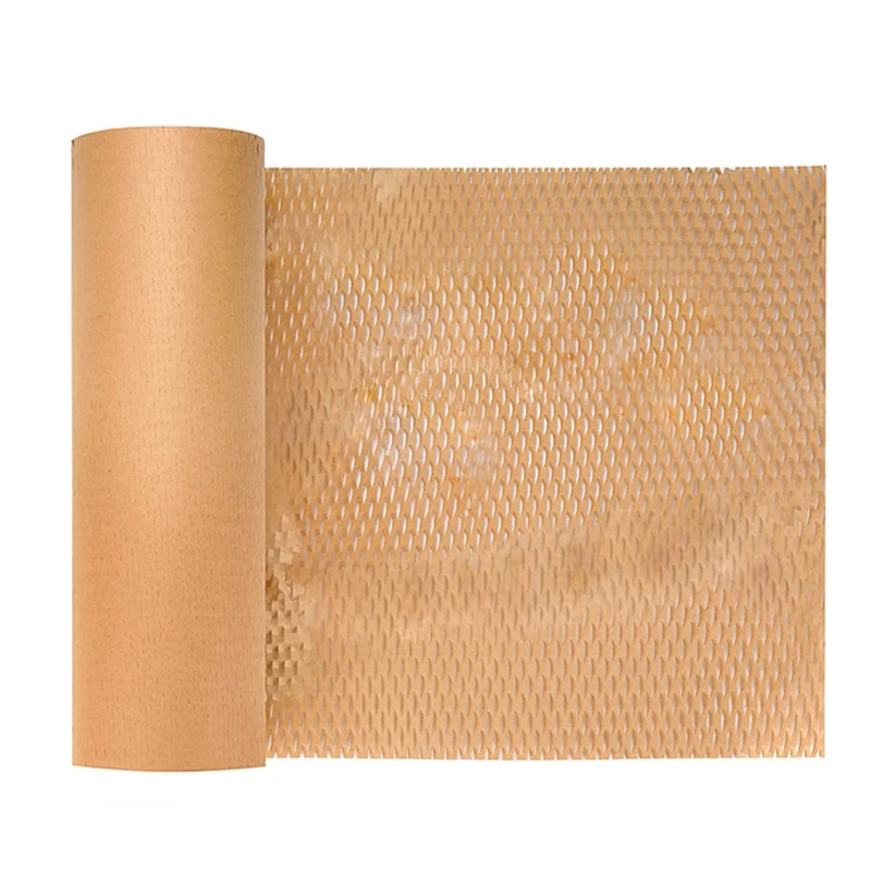 

15.7Inchx98ft Eco-Friendly Honeycomb Cushioning Protective Wrap For Packing/Storing Delicate Items,Easy To Dispense Roll