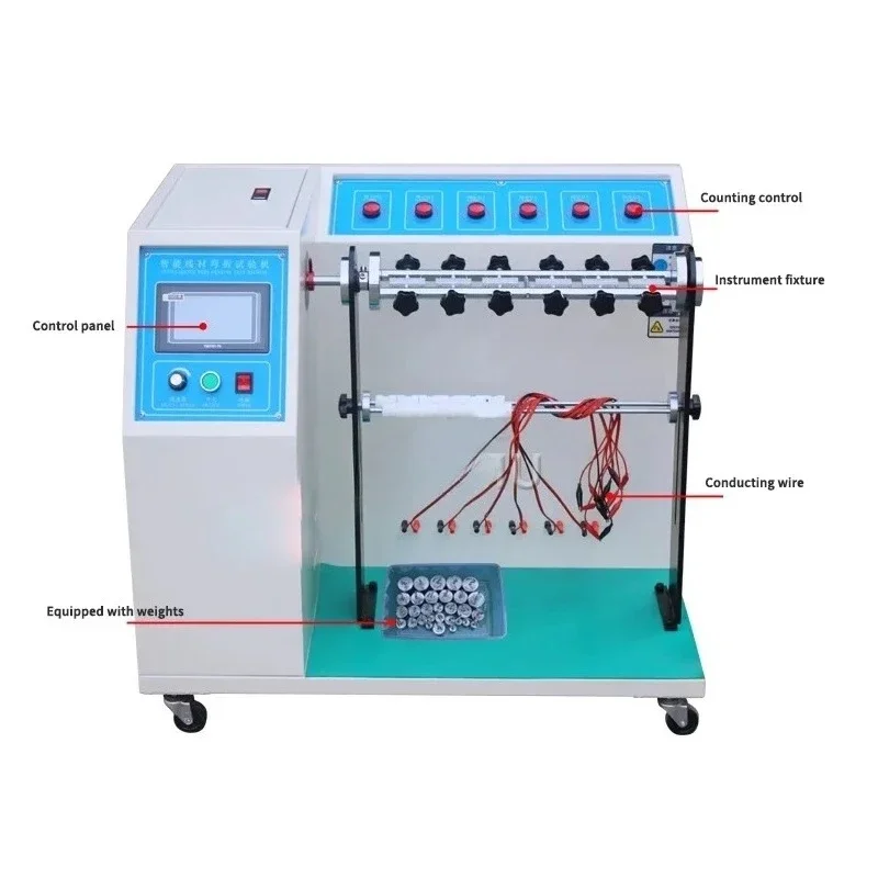 

Power cord swing tester Bending test machine 180 degree Wire and cable testing swing machine LED digital display 300W 220V