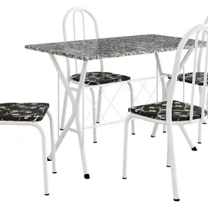 Mesa de Jantar 4 Cadeiras Retangular Branca Artefamol Ravena 8 principais vendas mesa jantar branca - №8