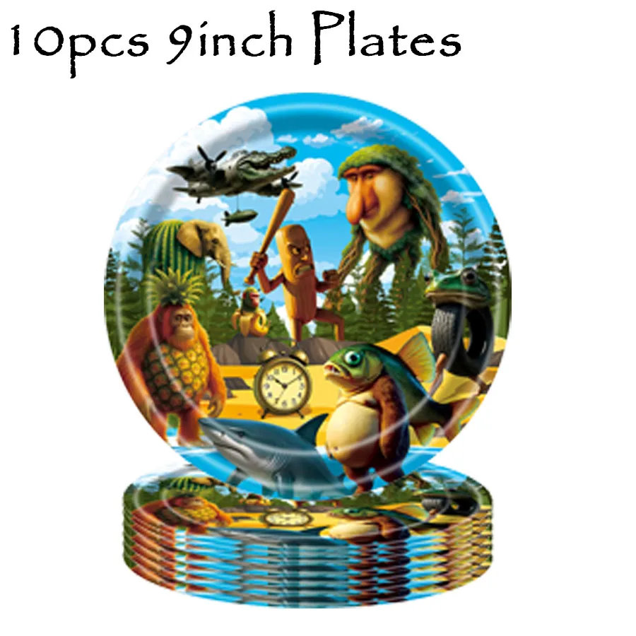 Tung Tung Sahur Tralalo Tematyczne Dekoracje na Imprezę, Baner, Kubek, Talerz, Papierowe Ubranka na Urodziny, Przebrania, Prezenty, Wypełniacze do Świątecznych Skarpetek