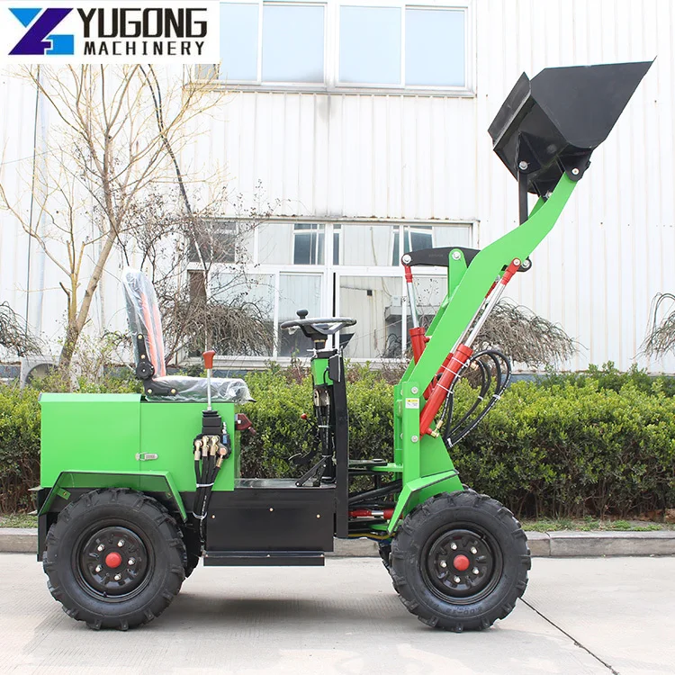 YG Electric Wheel Loader Front End Loader Lithium-ion Battery Loader Articulated Wheel Loader Farming Front End Compact Loader