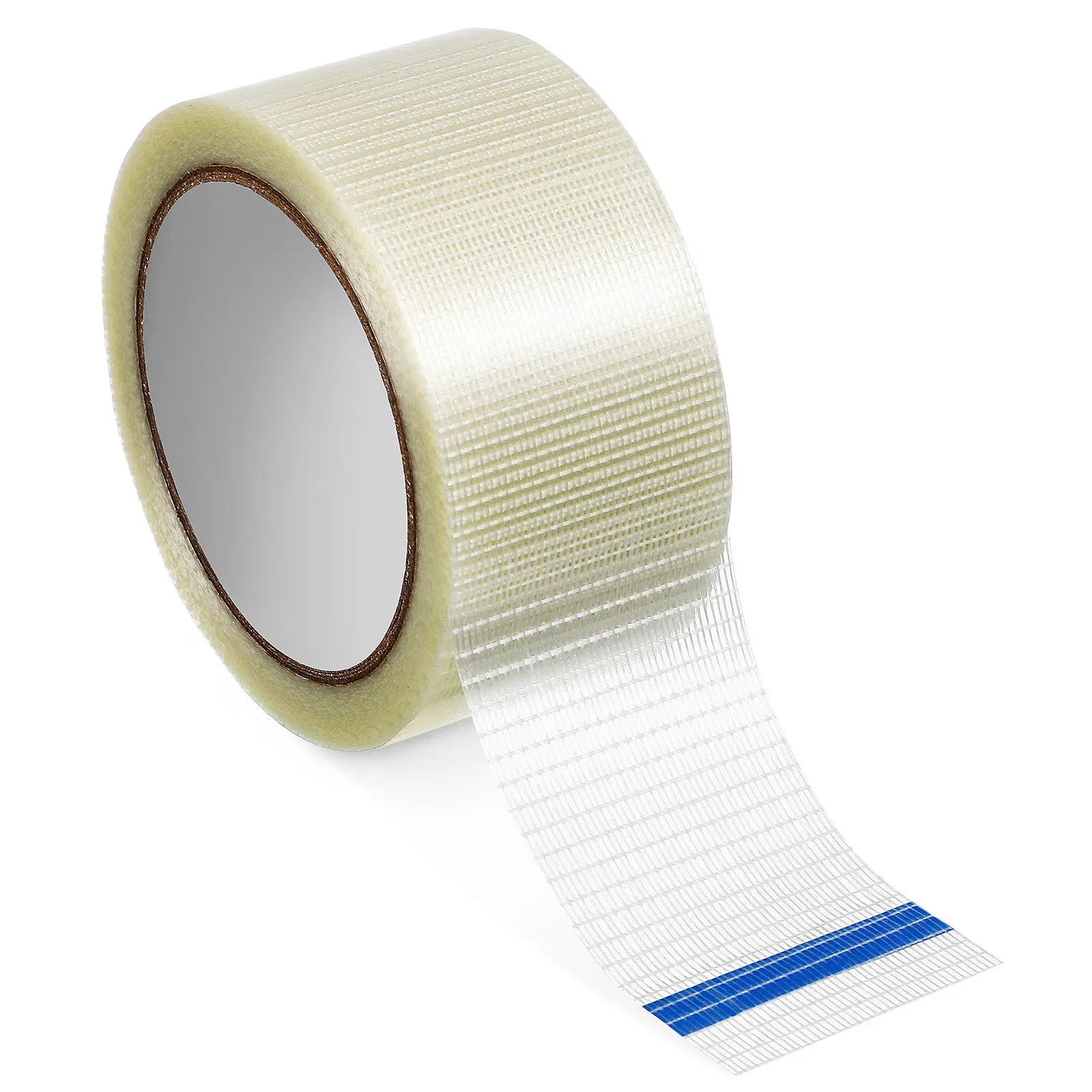 1 Roll Fiberglass Tape Transparent High Strength Wear Resistant Filament Fiber Reinforced Heavy Duty Packing Tape Shipping