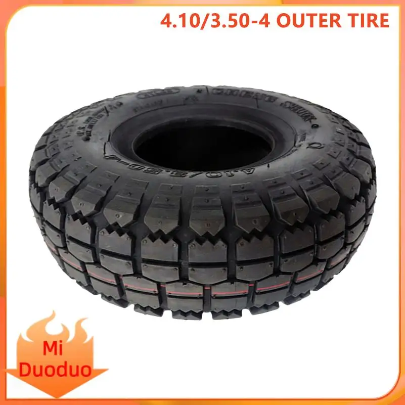 

Replacement 4.10/3.50-4 off-road tires for 4-inch scooter wheels, inner tube included for all models.