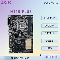 ASUS H110-PLUS H110 LGA 1151 Motherboard Support i5-6500/7500 i7-6700/7700 i3-6100/7100 CPU 2xDDR4 SATA III ATX