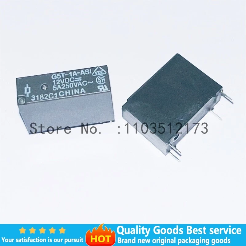 5Pcs G5T-1A-Asi-12V…