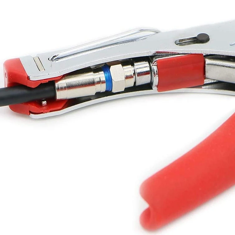 Compression RG6 F Connector Coax Coaxial Adapter Plug for Satellite & Cable TV (50 Pack)