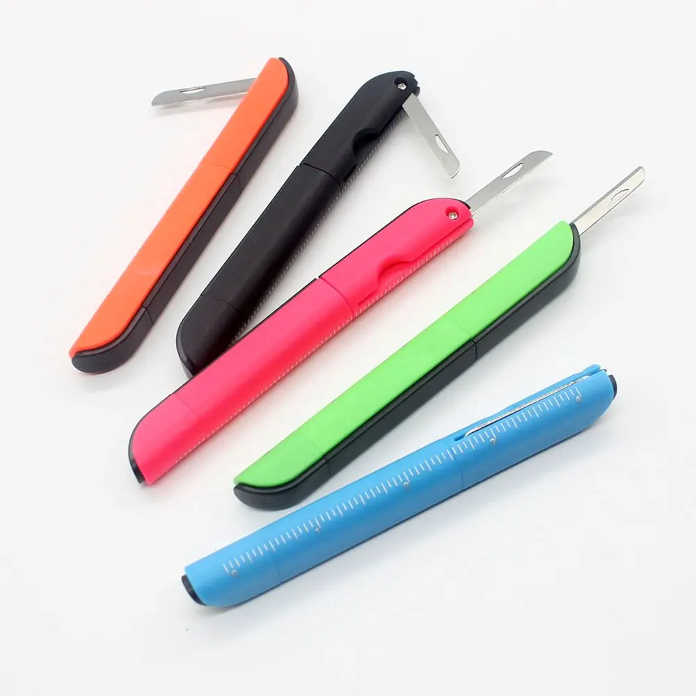 Writing Tool School Office Supplies Plastic Ruler Multifunction Ballpoint Pen Signature Ballpen