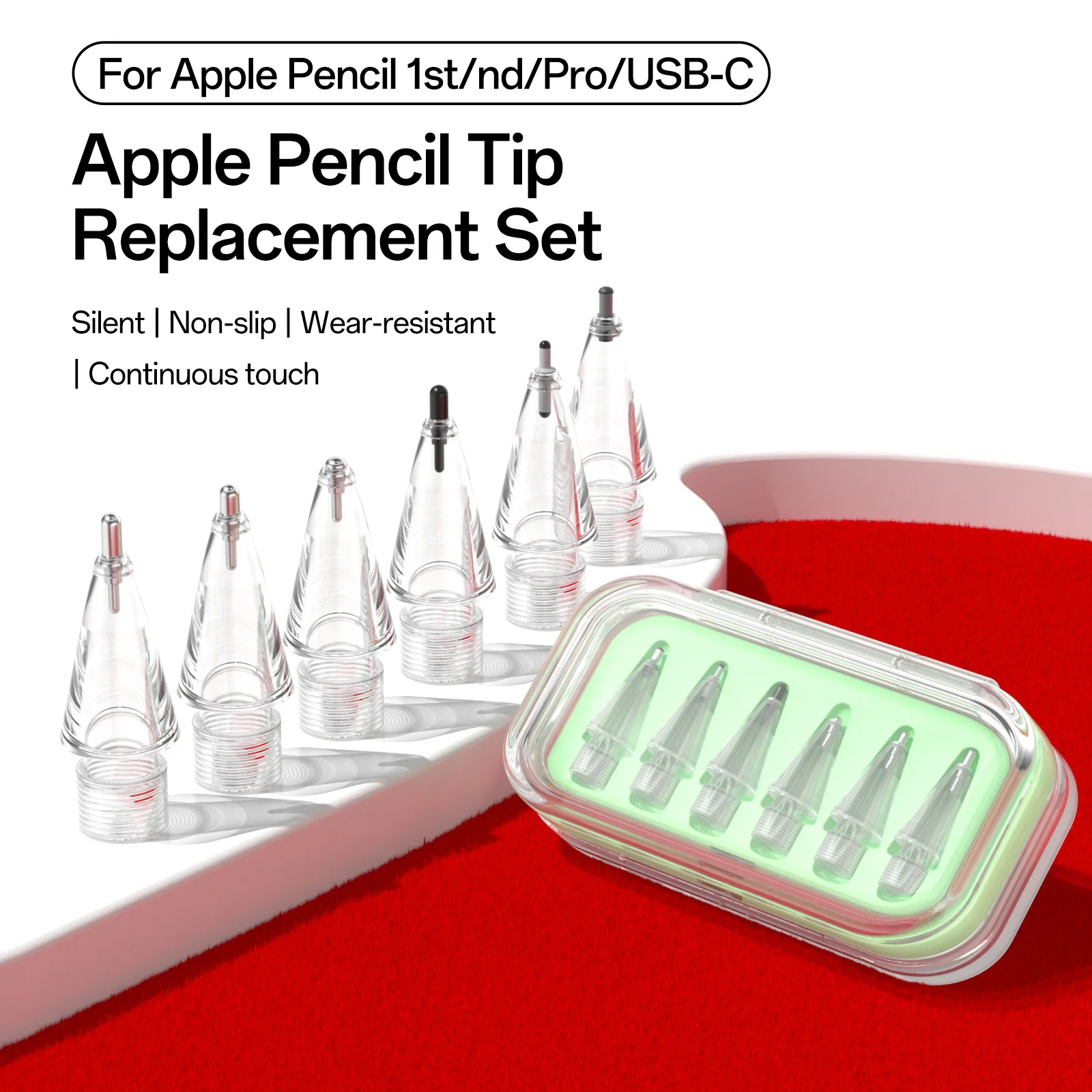 

The metal-modified tip of the applepencil can be replaced with half of the original pro metal tip