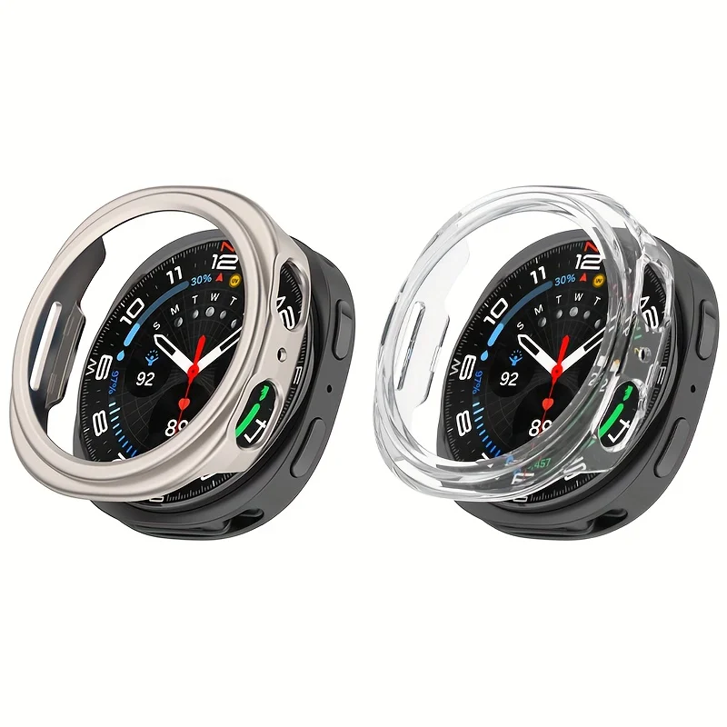 2 stücke PC Fall Für Samsung Galaxy uhr 8 40-44mm Matte Hard Cover Schutzhülle Galaxy Uhr 8 klassische Aushöhlen Shell Zubehör