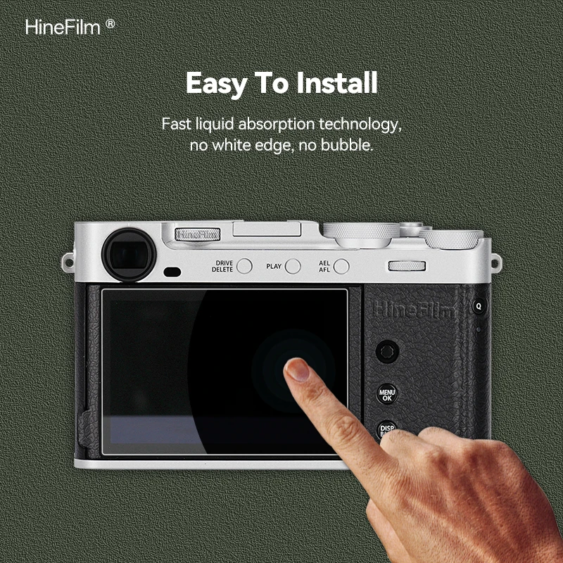 Hinefilm Screen Protector XE5 Camera Glass Film For Fujifilm X-E5 Camera 9H Hardness Tempered Glass LCD Screen Protector XE 5