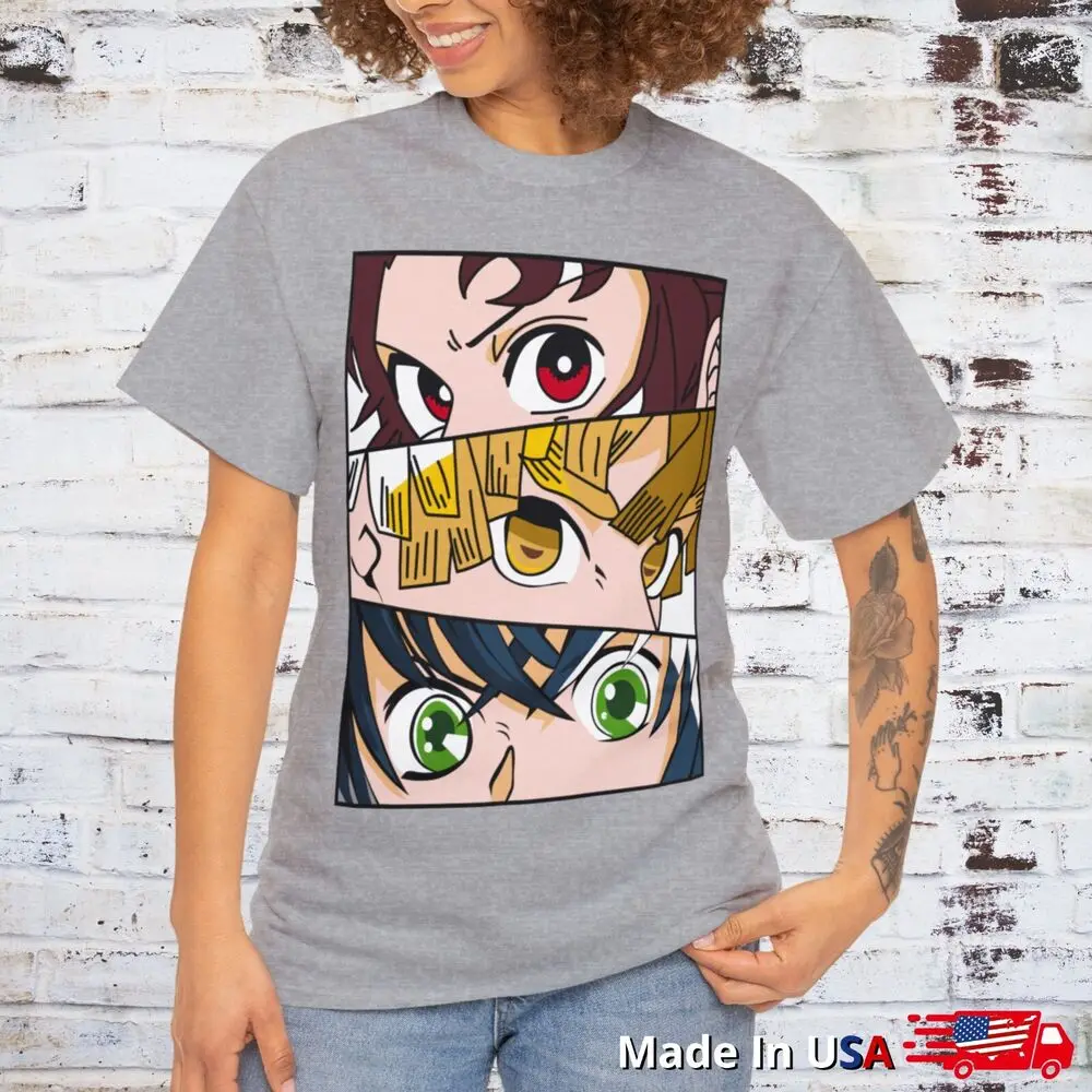 Tanjiro Zenitsu Inosuke T Shirt Demon Slayer Tee Anime Clothing Manga Japanese