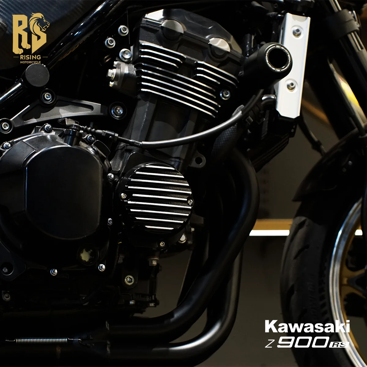 For Kawasaki Z900RS Modified Engine Pulse Side Cover Protective Anti-Fall Cover For 18-24 Year Motorcycles Body Systems