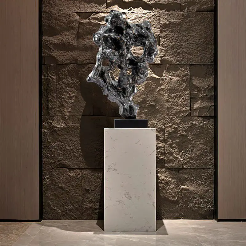 LTT1 New Chinese Taihu Stone Floor-to-Floor Ornament Artwork Sculpture Entrance Decoration