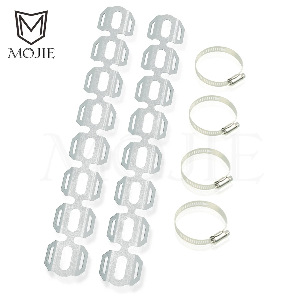 Motorcycle Exhaust Pipe Protector Heat Shield Cover Guard Fit For suzuki GS500E GS500F GS500 E/F B-KING BOULEVARD GW250 INAZUMA - Image 3
