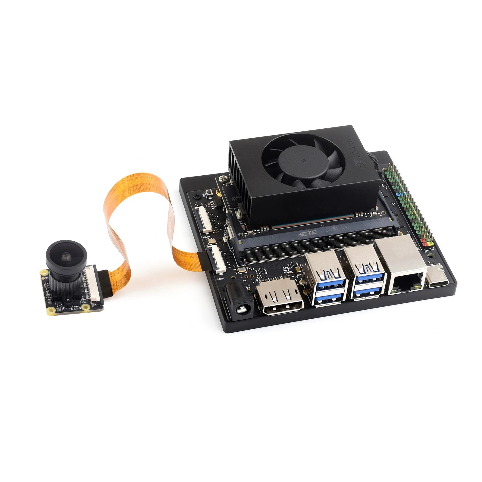 Módulo de câmera imx477 12.3mp, 160 graus, suporte de alta qualidade, nvidia jetson nano com cabo para raspberry pi