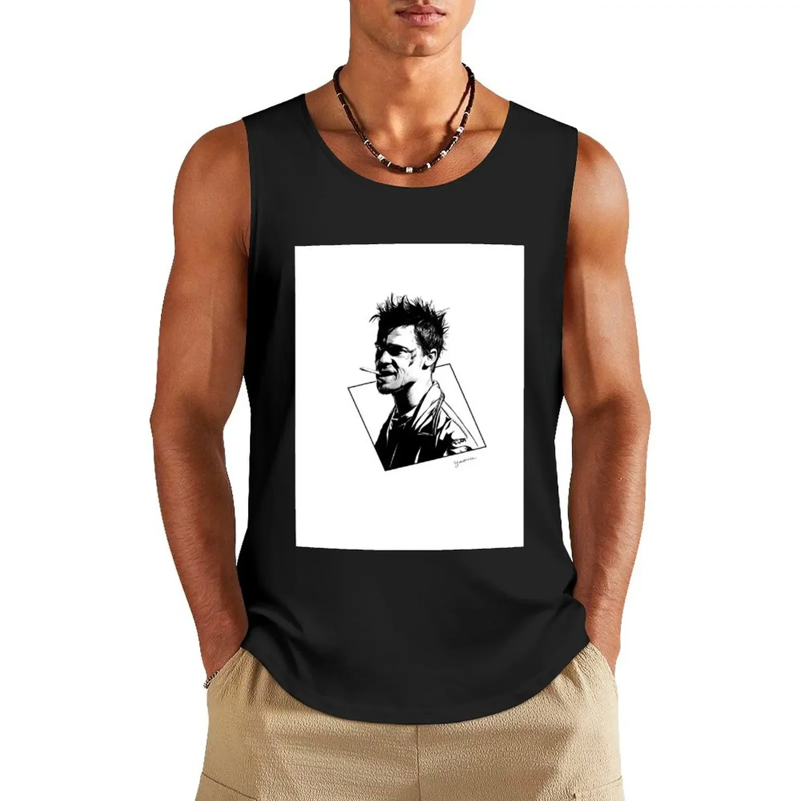 

Tyler, Fight Club Tank Top Men's t-shirt Men's clothing brands bodybuilding