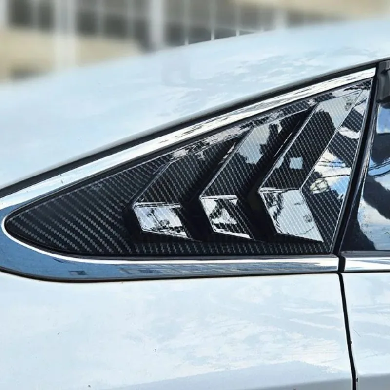 ZF--S Cubierta de persiana lateral para ventana trasera de coche, para Hyundai Sonata 2015-2019, adorno decorativo, ventilación,