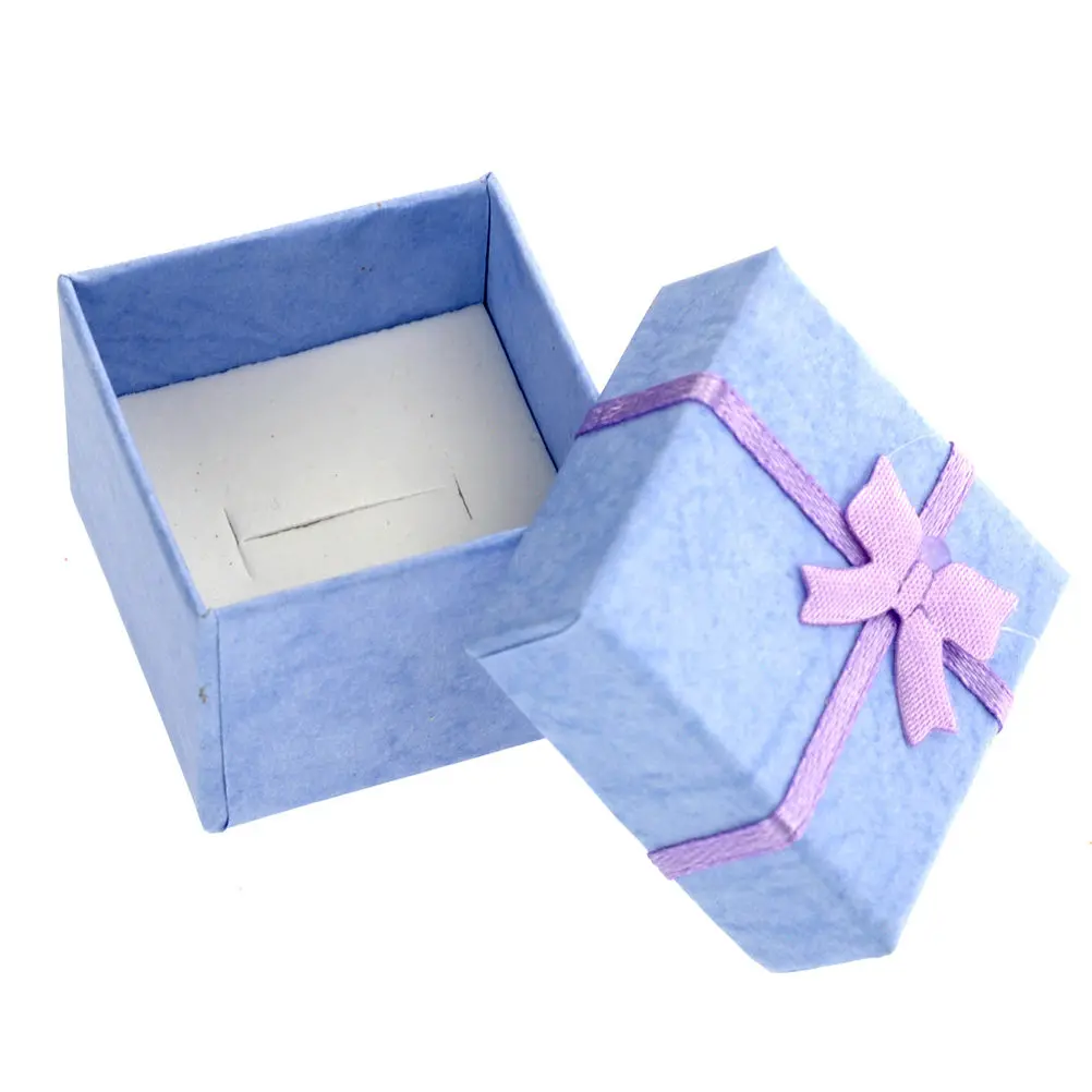 

24Pcs Butterfly Knot Jewelry Gift Box Premium Ring Bracelet Storage Case Elegant Gift Packaging for Engagement Wedding Birthday