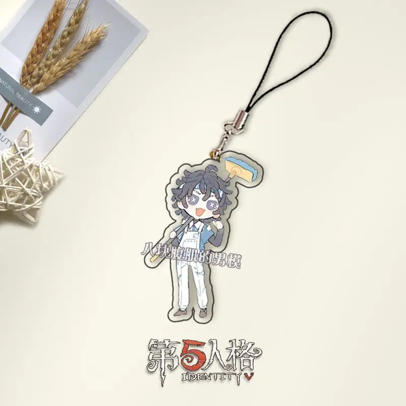 Emil Patient Ada Mesmer Psychologist Anime Identity V Cosplay Acrylic Cell Phone Pendant Bag Keyring Car Knapsack Keychain Gift