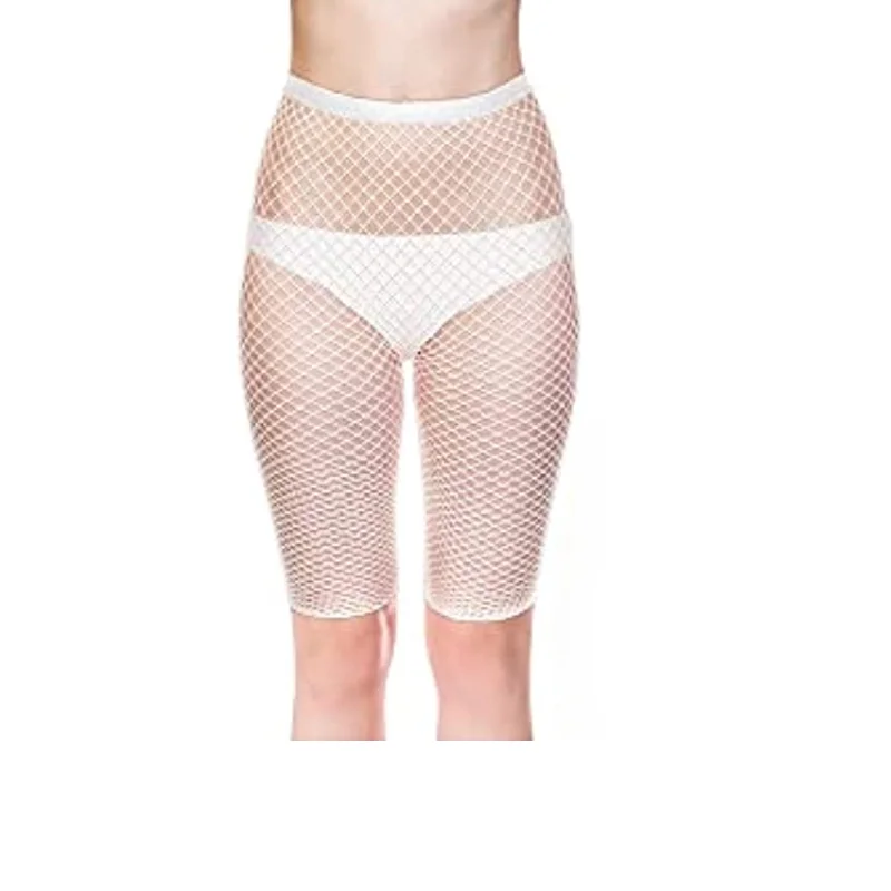 3Pcs Short Tights Set Breathable Fishnet Pantyhose for Women Costumes Wear Short Pantyhose Black White Red Sexy 3 Color