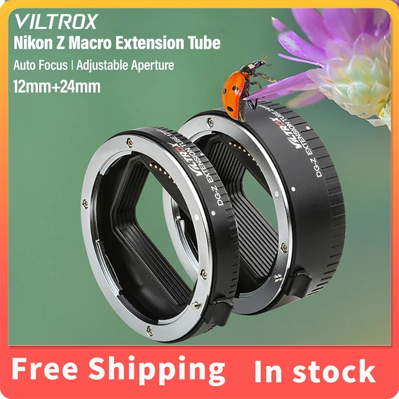 Viltrox Auto Focus Macro Extension Tube อะแดปเตอร์เลนส์สําหรับ Sony E Canon EF RF Nikon Z Panasonic Olympus M43 Leica L Fuji X กล้อง