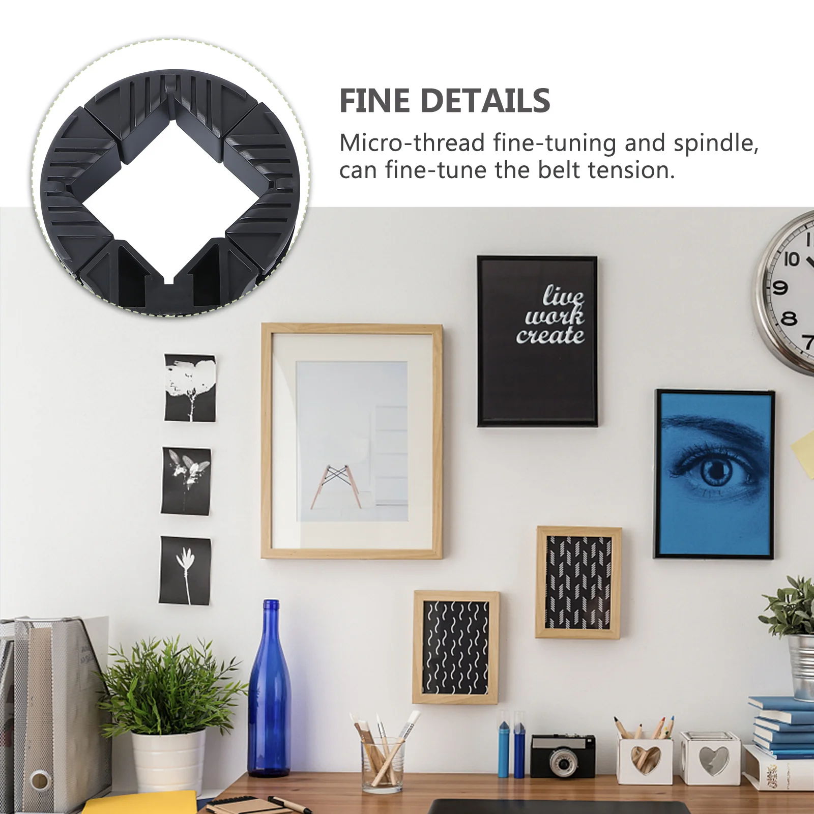 

Fast Tightening Clip Micro-Thread Spindle Adjuster For Irregular Surfaces Woodworking Frame Clamp Right-Angle Strap Clamp