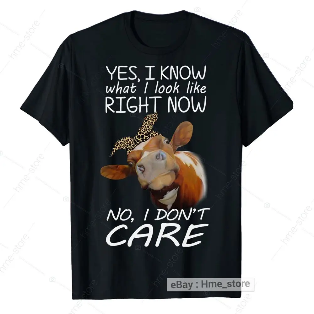 Heifer Don't Care Cow Lover T-shirt Funny For Women Farmer Cattle Tee Gift Anime Graphic T-shirts