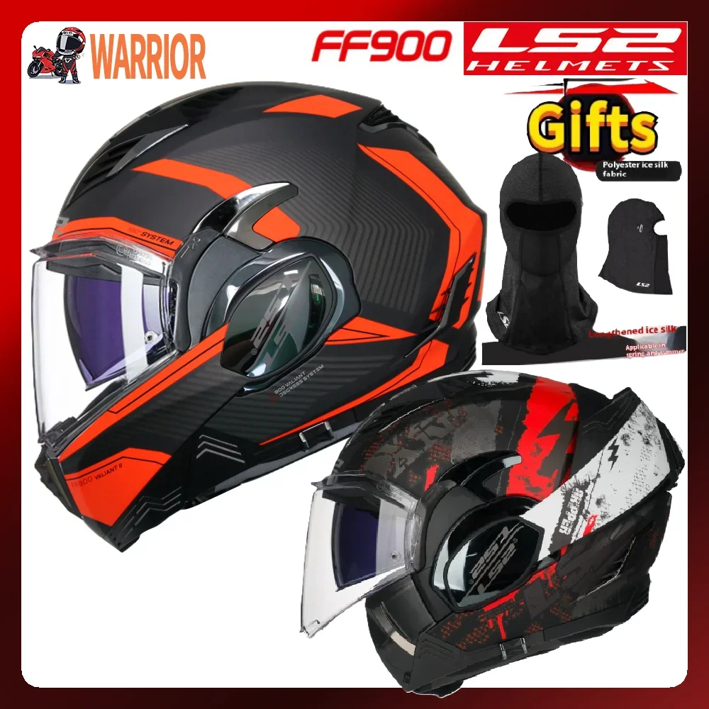 

LS2 Original LS2 FF900 Motorcycle Helmet 180 Degrees Back Somersault Anti-Glare Helmets ls2 ff900 Valiant 2 Casco Moto Casque