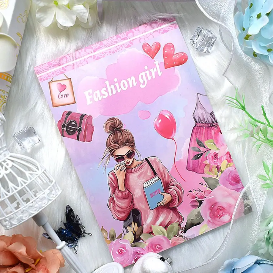 20Sheets Large Size Sticker Book PET Washi Paper Stickers For Scrapbooking Journal Diary Notebook Decorative Label Materials