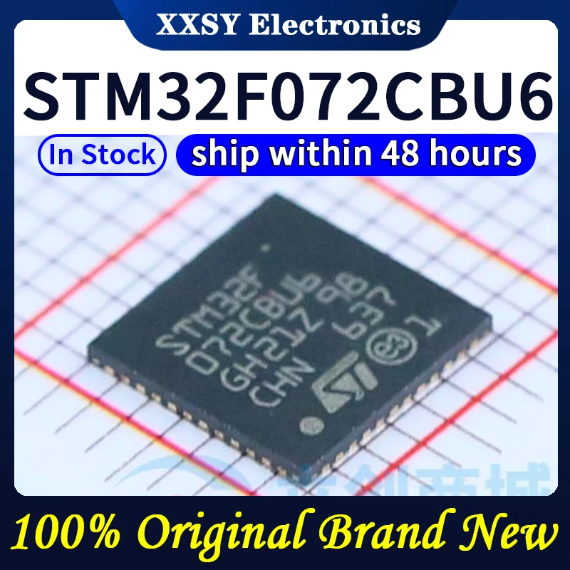 STM32F072C8T6 STM32F072CBT6 STM32F072CBU6 STM32F072RBT6 STM32F072R8T6 STM32F072C8U6 Wysokiej jakości 100% Oryginalny Nowy