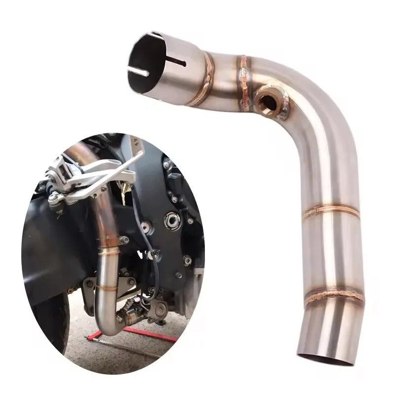 

For Honda CBR 600 RR 2005-2019 CBR600 RR CBR600RR F5 Escape Motorcycle Exhaust System Link Pipe 48MM Slip-On Connecting Pipe