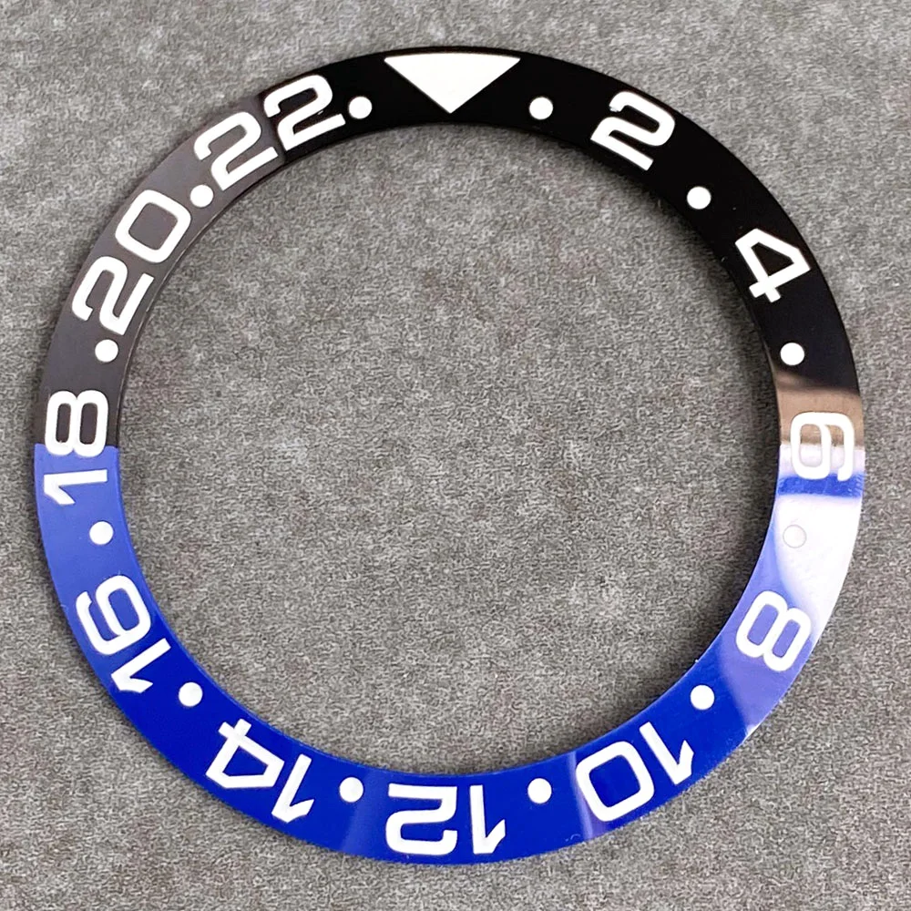 39.8mm*31.6mm Ceramic/Alloy Bezel Insert for GMT SUB SEA Steel Watch Slope Bezel Ring Dive Watch Mod