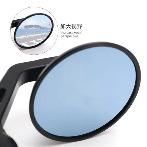 Imagen 2 del producto Espejo lateral de extremo de barra de motocicleta para Husqvarna Svartpilen Vitpilen 401 250 manillar retrovisor CNC accesorios de motocicleta de aluminio